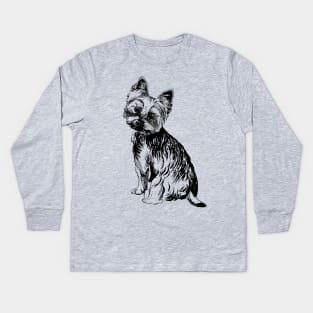 Yorkie Kids Long Sleeve T-Shirt